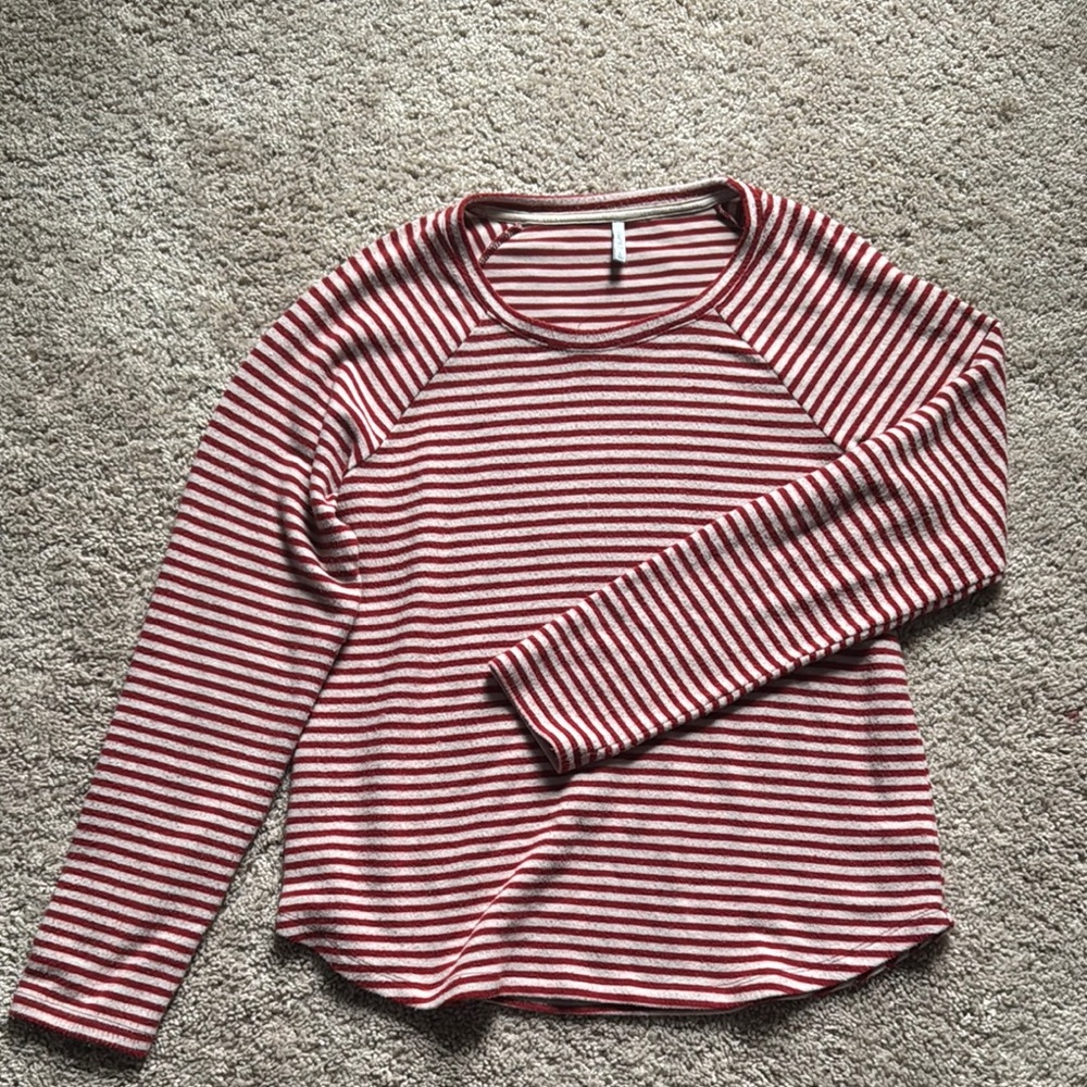 Z Supply Red and White Women's Top